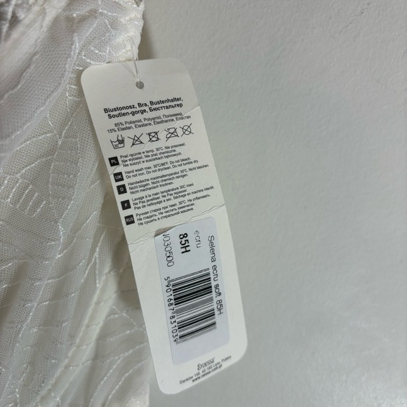 NESSA LINGERIE Sz 85H 38F US Bra Selena Ecru Soft Underwire Lace Adjustable NEW - Picture 5 of 10